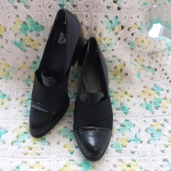 Stuart Weitzman Women's Zoliver Black Block Heeled Loafers Size 6 M US - Picture 2 of 14